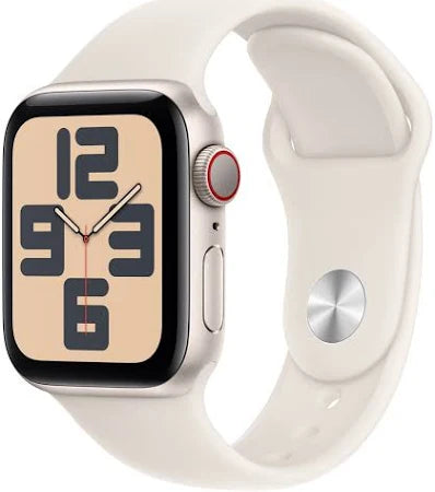 Apple Watch Series SE (2nd Gen) - Cellular - 40mm - Starlight Aluminum with Starlight Sport Band